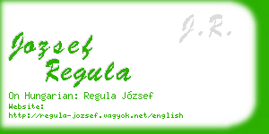 jozsef regula business card