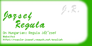 jozsef regula business card